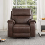 Noah Zero-Gravity Genuine Leather Recliner with Power Headrest