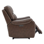 Noah Zero-Gravity Genuine Leather Recliner with Power Headrest