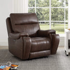 Noah Zero-Gravity Genuine Leather Recliner with Power Headrest
