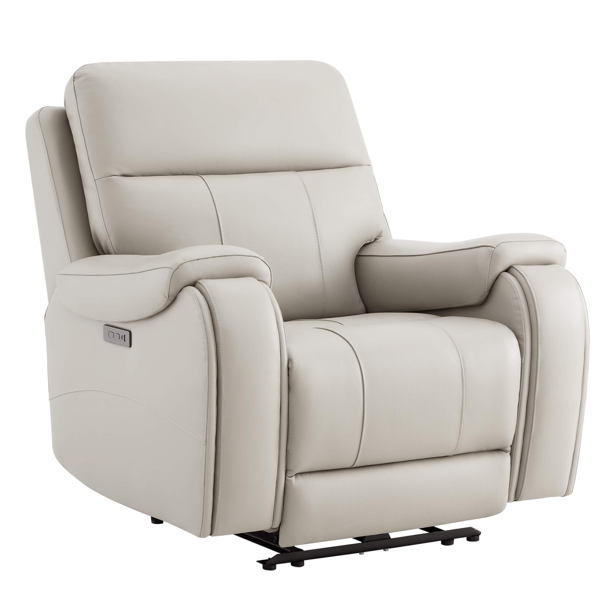 Noah Zero-Gravity Genuine Leather Recliner with Power Headrest