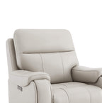 Noah Zero-Gravity Genuine Leather Recliner with Power Headrest
