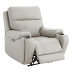 Noah Zero-Gravity Genuine Leather Recliner with Power Headrest