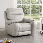 Noah Zero-Gravity Genuine Leather Recliner with Power Headrest