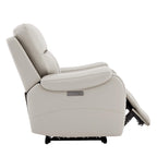 Noah Zero-Gravity Genuine Leather Recliner with Power Headrest