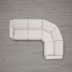 Oliver 4-Seat Wall-hugger Reclining Sectional Sofa with Power Headrest
