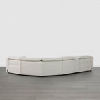 Oliver 4-Seat Wall-hugger Reclining Sectional Sofa with Power Headrest