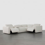 Oliver 4-Seat Wall-hugger Reclining Sectional Sofa with Power Headrest