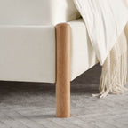 Serene Queen Contemporary Upholstered Platform Bed