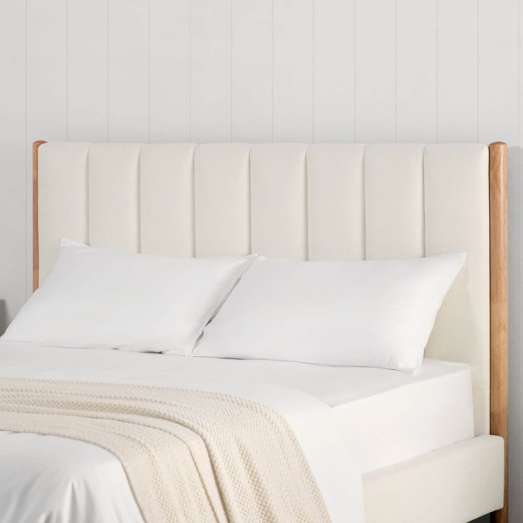 Serene Queen Contemporary Upholstered Platform Bed