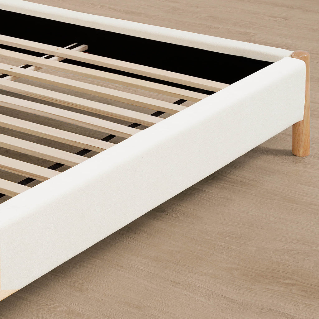 Serene Queen Contemporary Upholstered Platform Bed