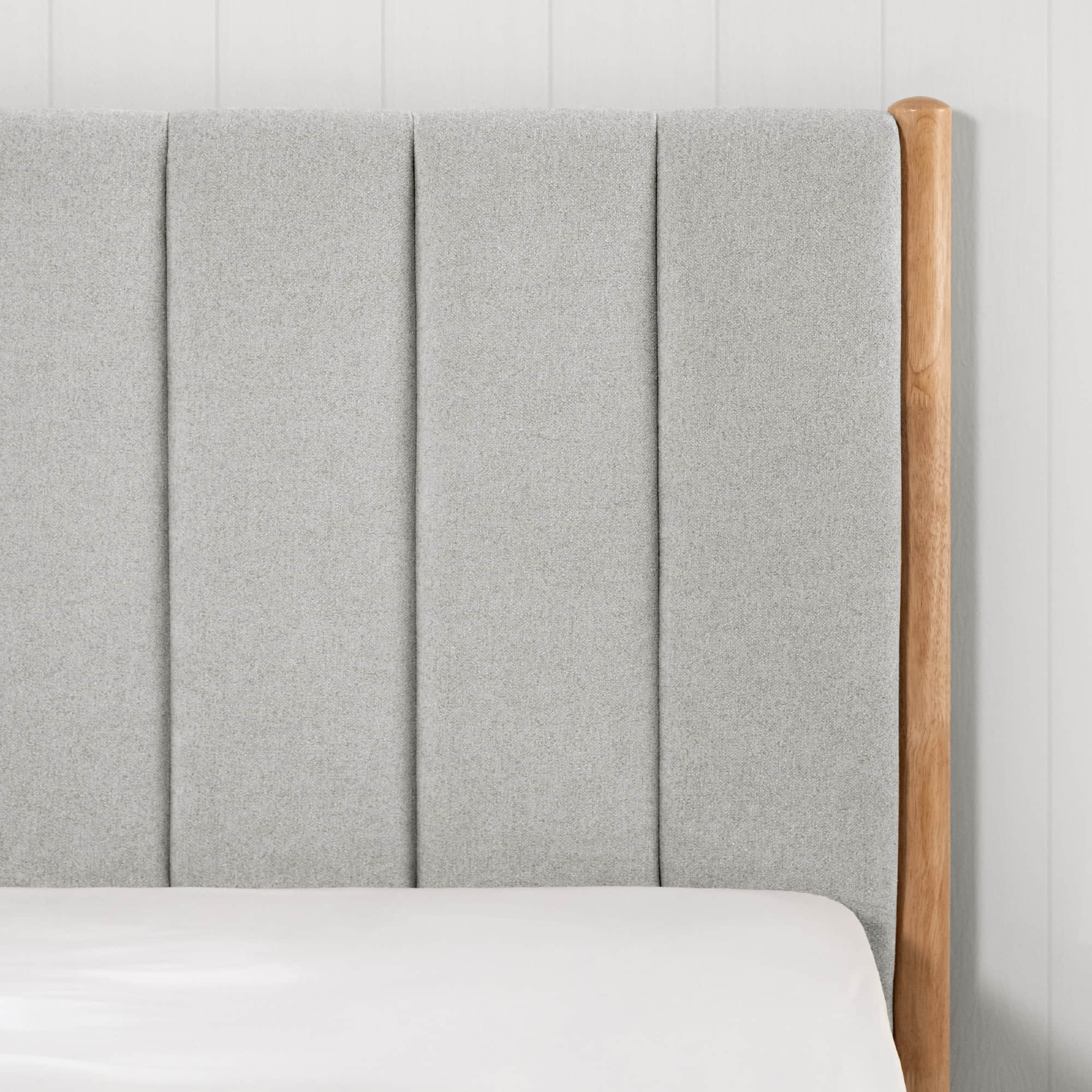 Serene Queen Contemporary Upholstered Platform Bed