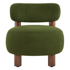 Shauna Modern Plush Faux Sherpa Accent Chair