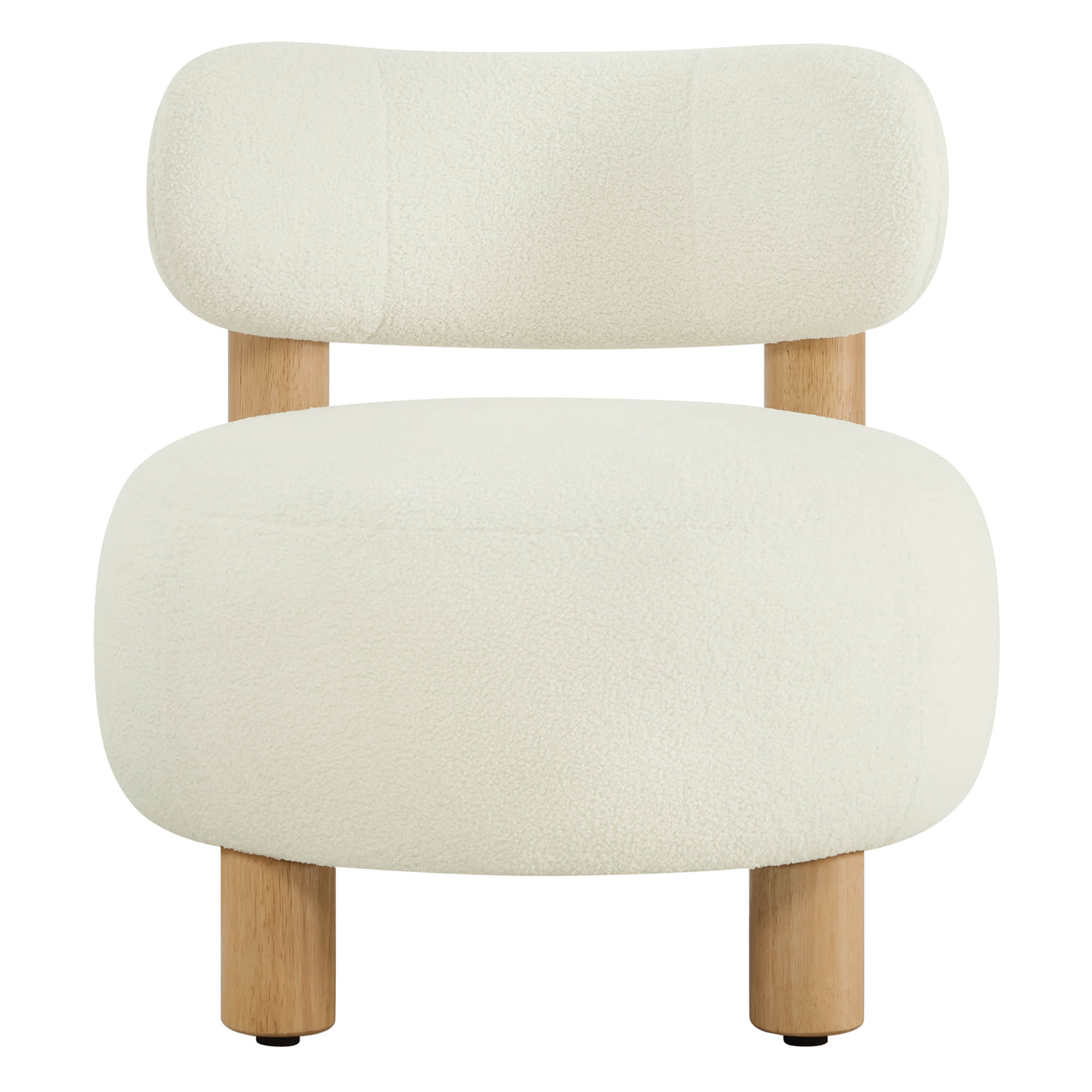 Shauna Modern Plush Faux Sherpa Accent Chair