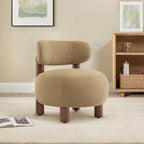 Shauna Modern Plush Faux Sherpa Accent Chair