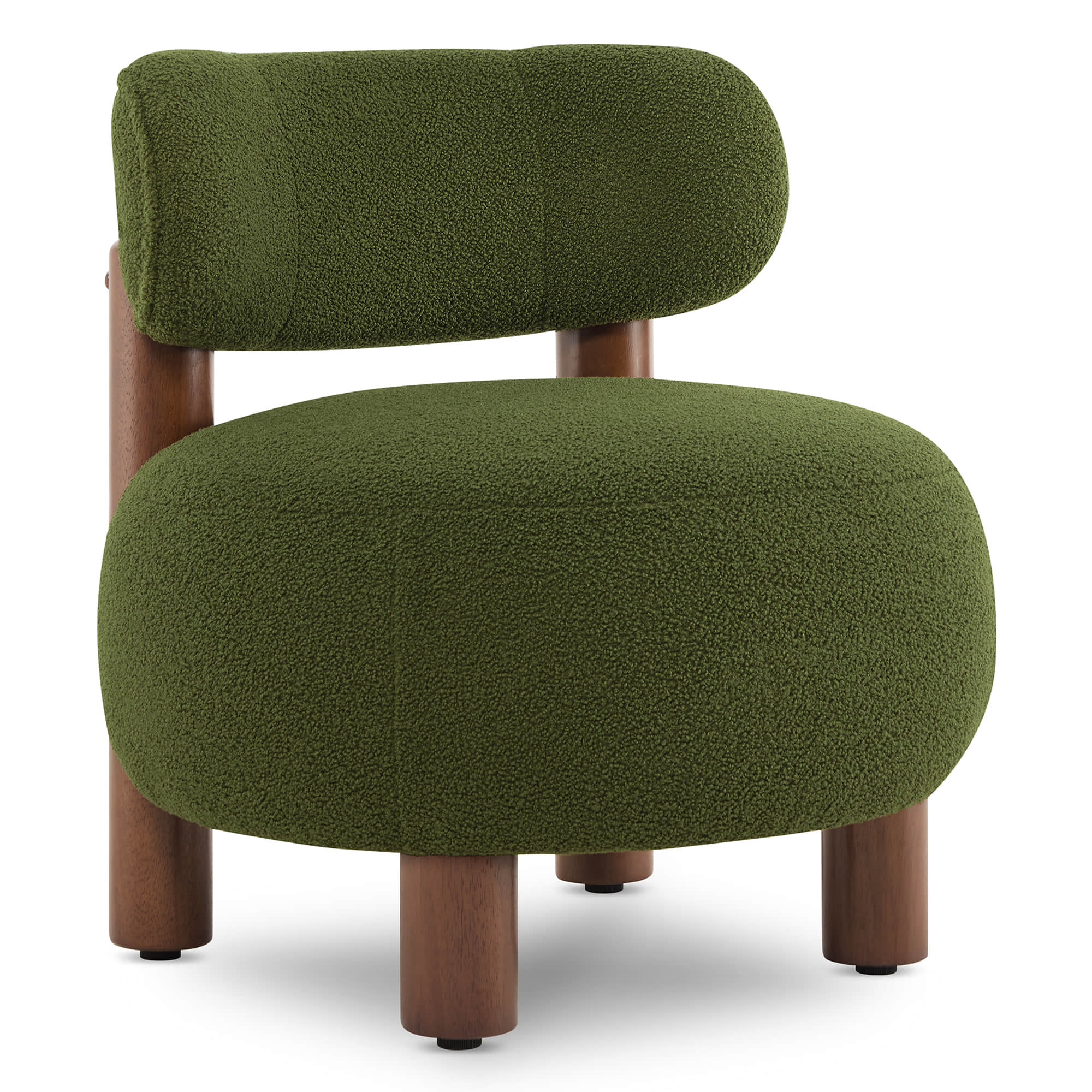 Shauna Modern Plush Faux Sherpa Accent Chair