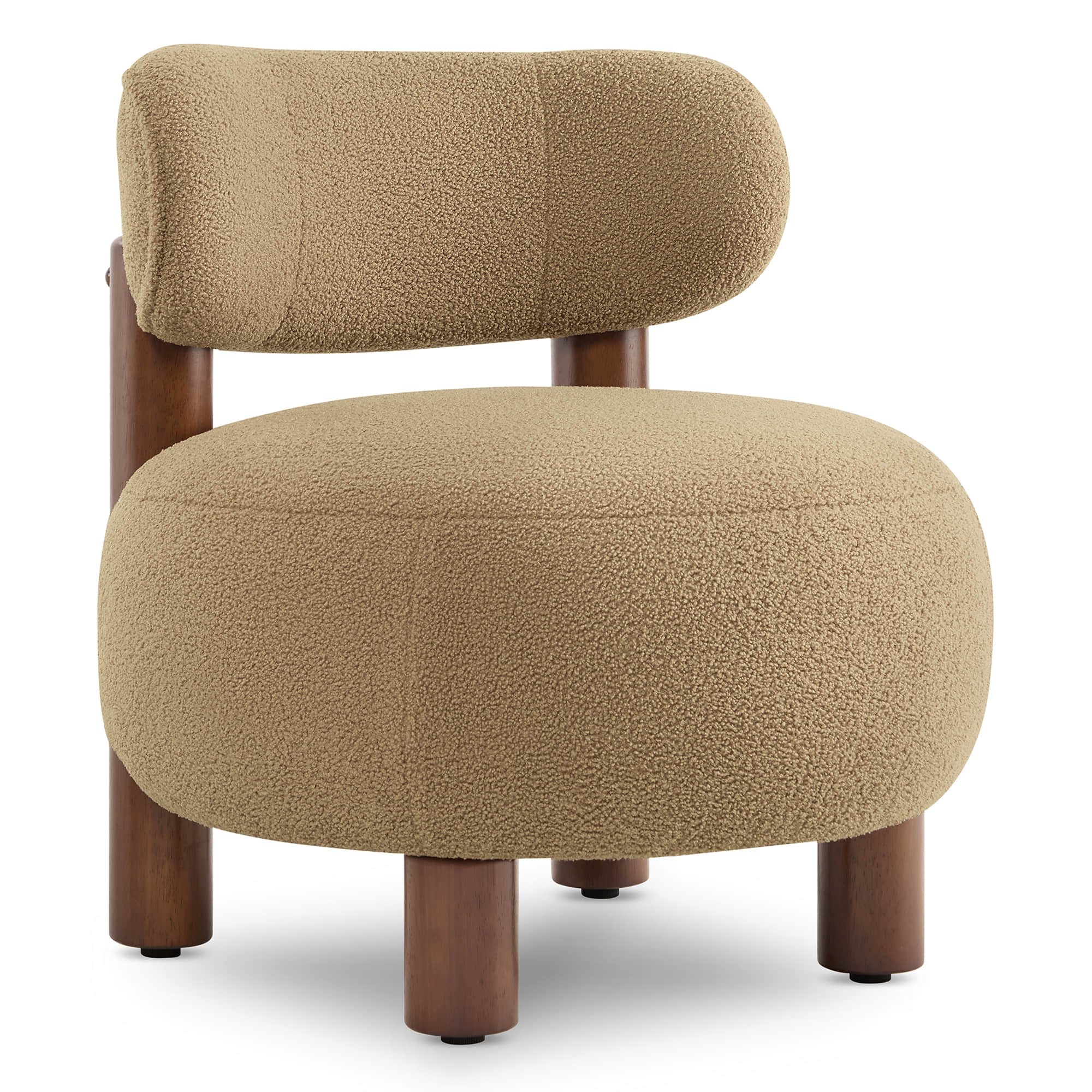Shauna Modern Plush Faux Sherpa Accent Chair