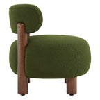 Shauna Modern Plush Faux Sherpa Accent Chair