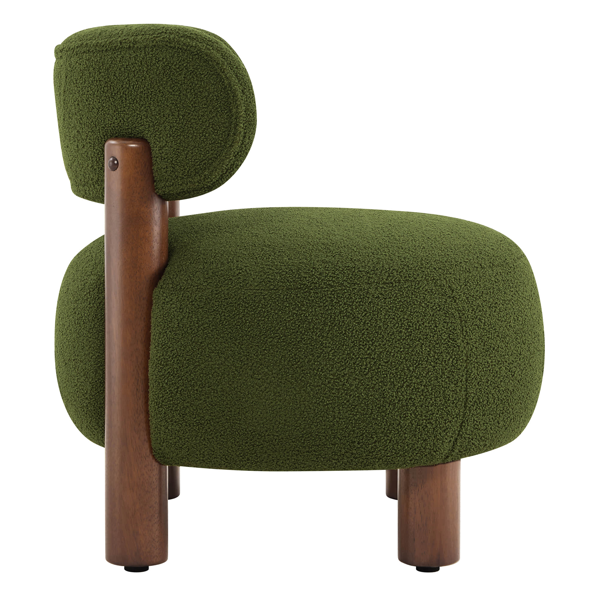 Shauna Modern Plush Faux Sherpa Accent Chair