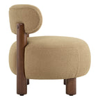 Shauna Modern Plush Faux Sherpa Accent Chair