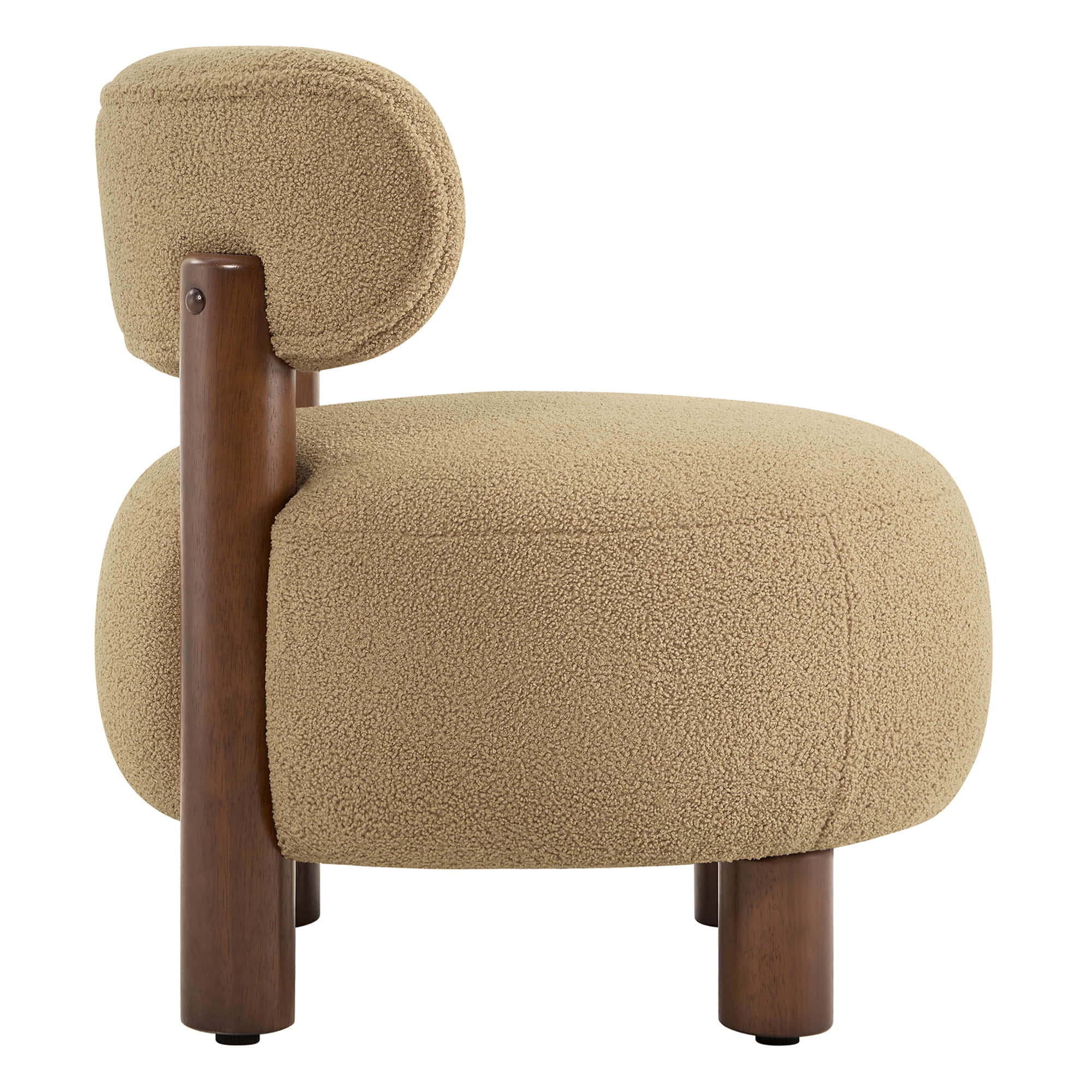 Shauna Modern Plush Faux Sherpa Accent Chair