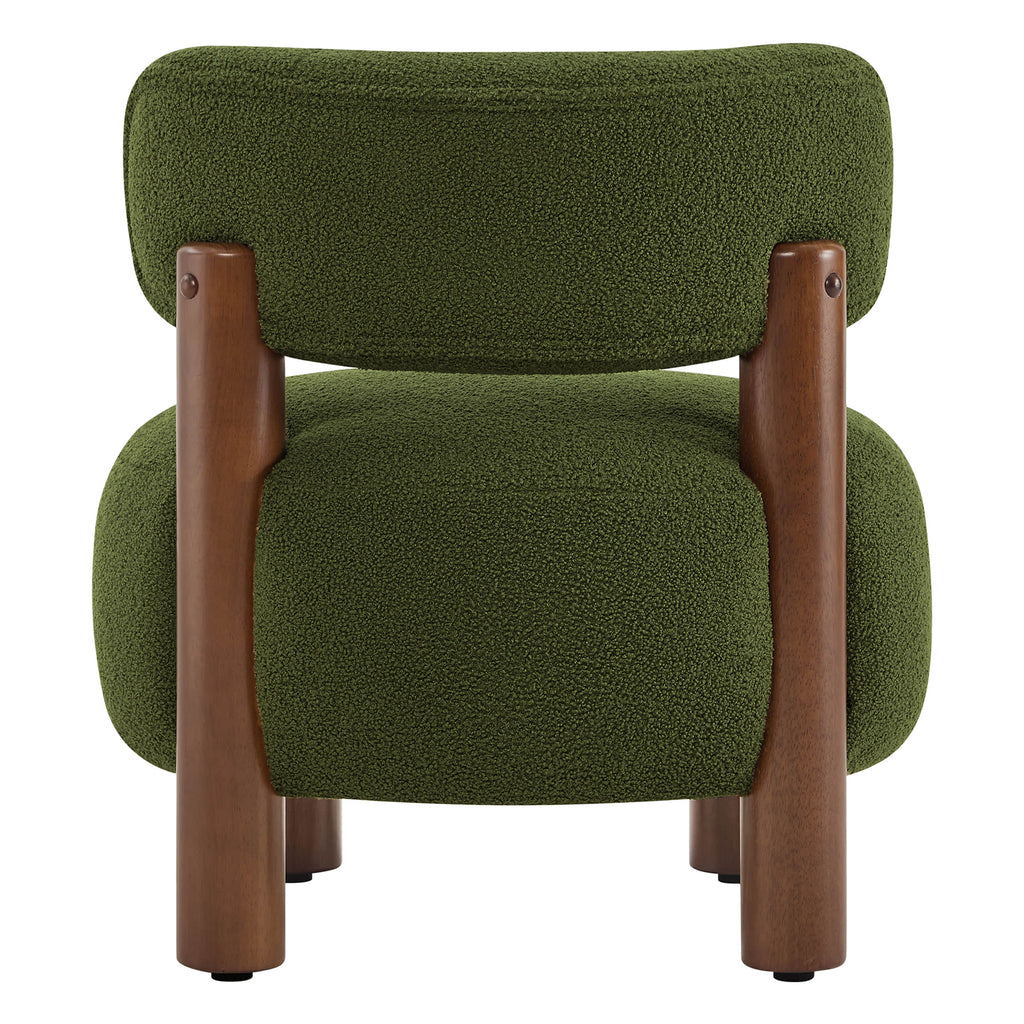 Shauna Modern Plush Faux Sherpa Accent Chair