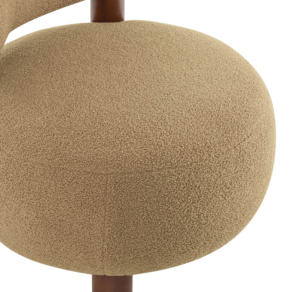 Shauna Modern Plush Faux Sherpa Accent Chair