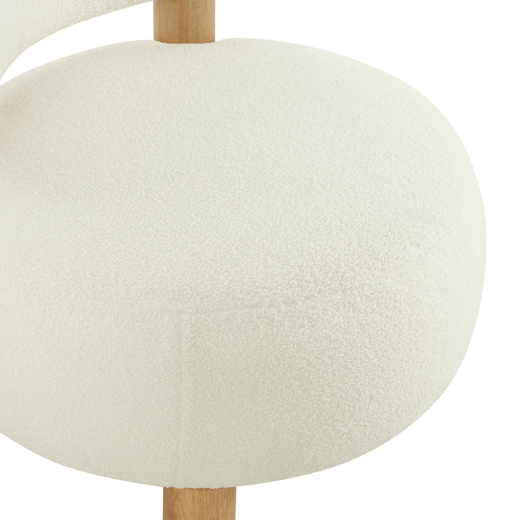 Shauna Modern Plush Faux Sherpa Accent Chair