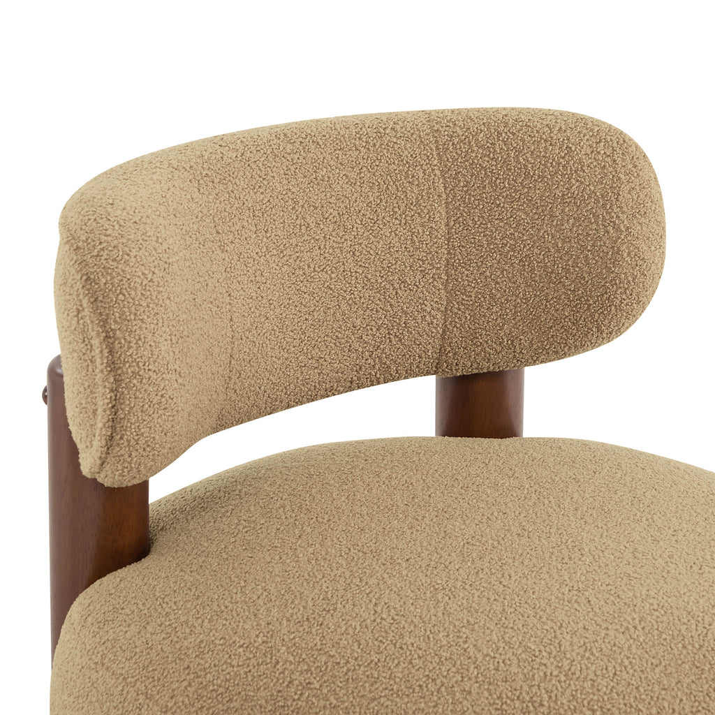 Shauna Modern Plush Faux Sherpa Accent Chair