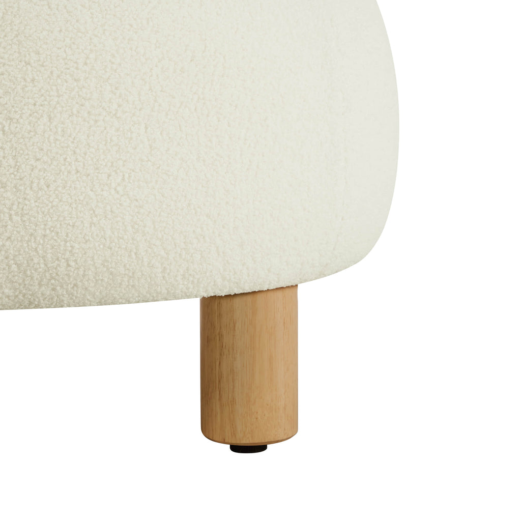 Shauna Modern Plush Faux Sherpa Accent Chair