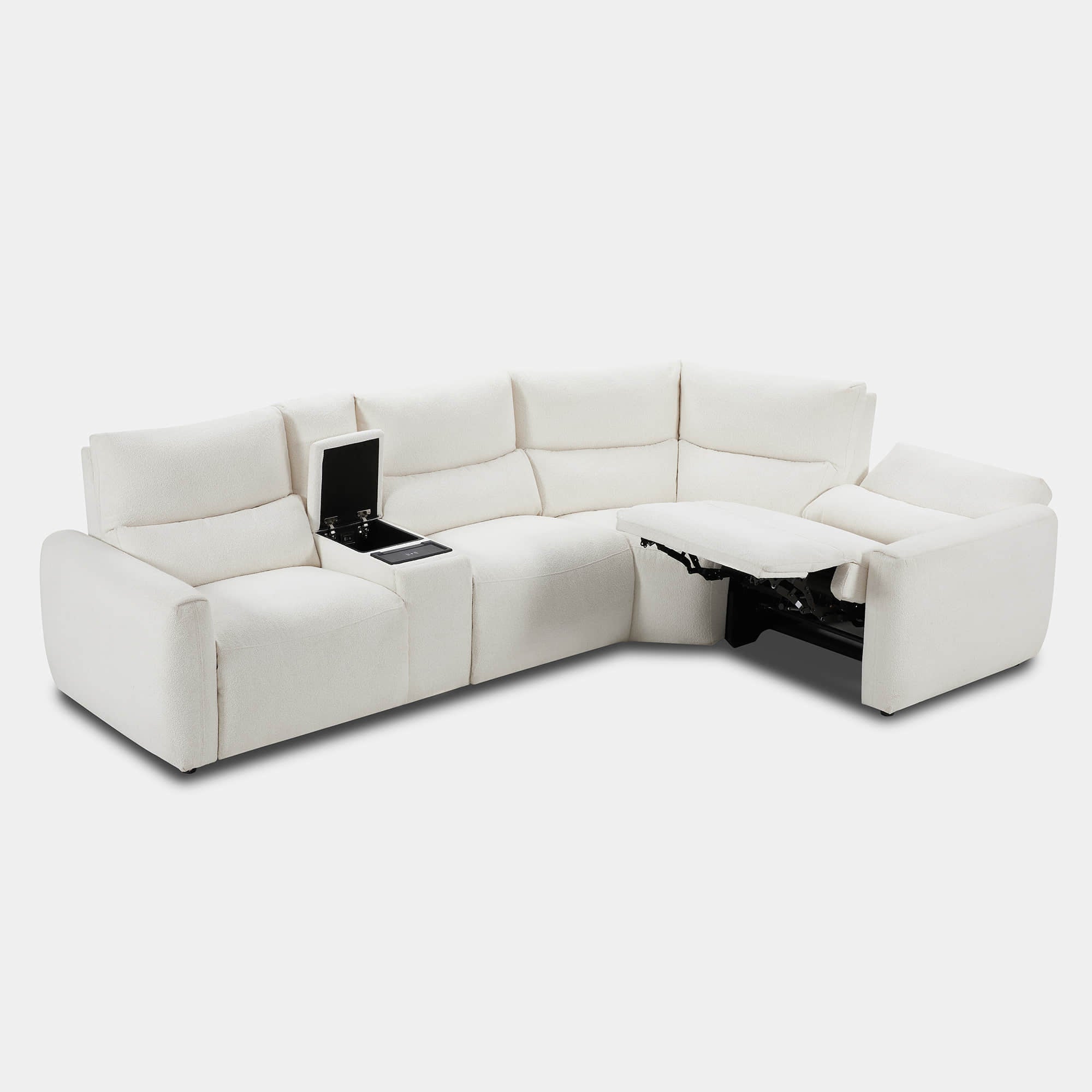 Skyline 4-Seat Zero Gravity Reclining Sectional sofa with Power Headrest