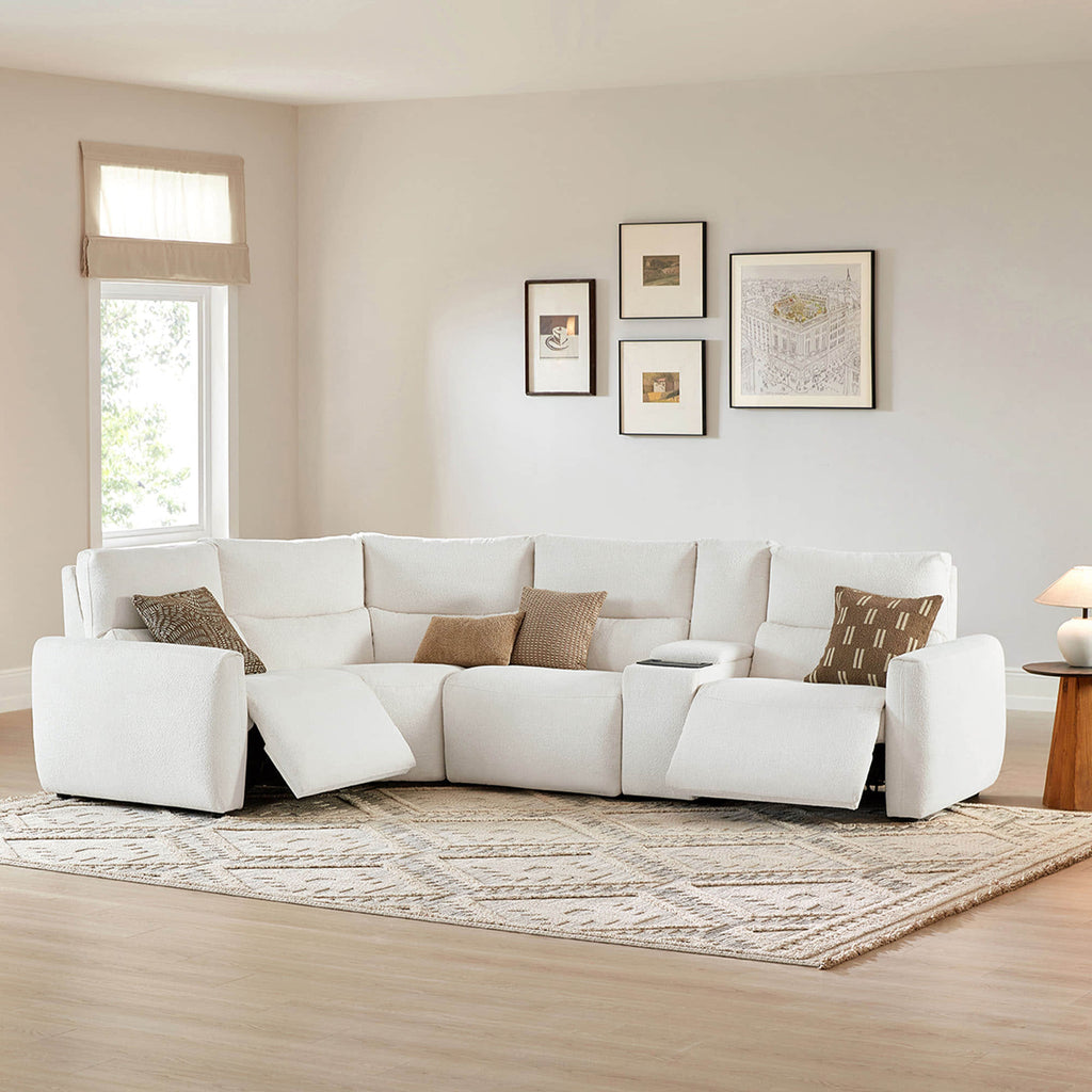 Skyline 4-Seat Zero Gravity Reclining Sectional sofa with Power Headrest