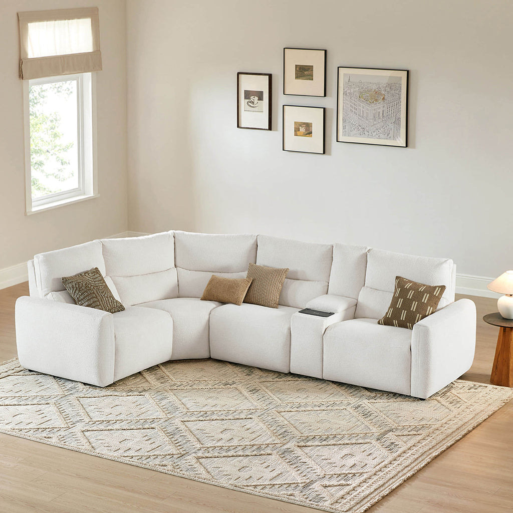 Skyline 4-Seat Zero Gravity Reclining Sectional sofa with Power Headrest