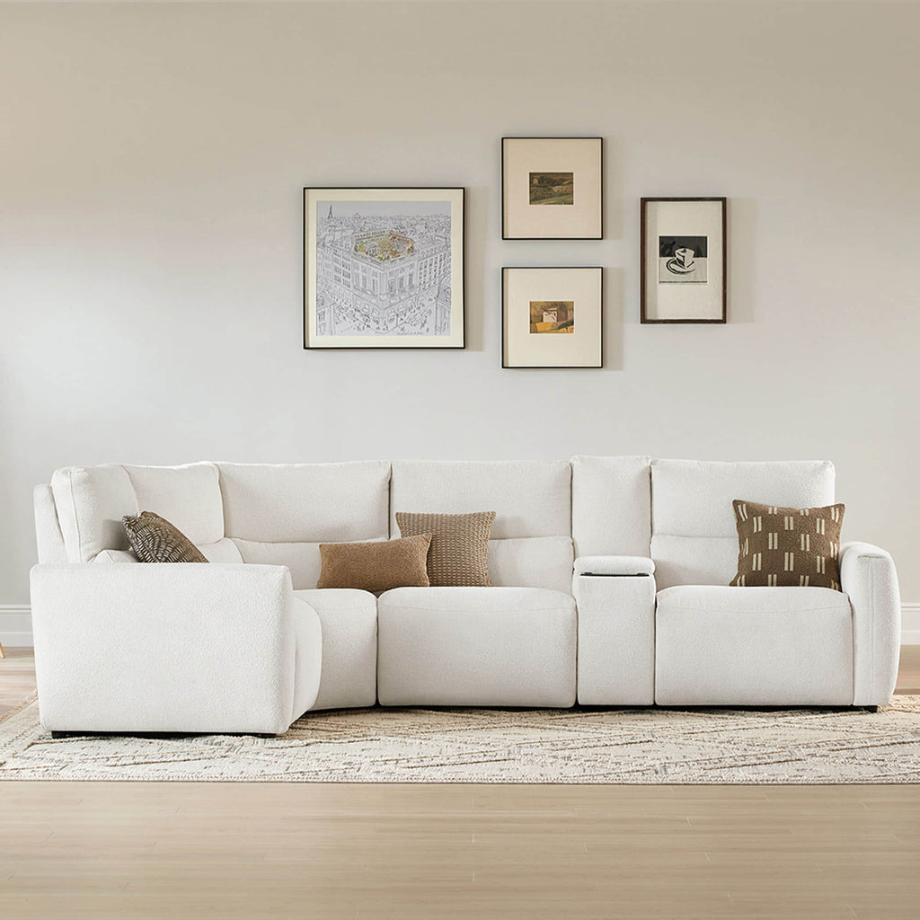 Skyline 4-Seat Zero Gravity Reclining Sectional sofa with Power Headrest