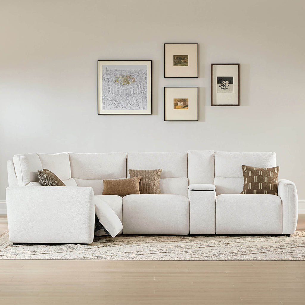 Skyline 4-Seat Zero Gravity Reclining Sectional sofa with Power Headrest