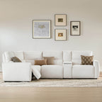 Skyline 4-Seat Zero Gravity Reclining Sectional sofa with Power Headrest