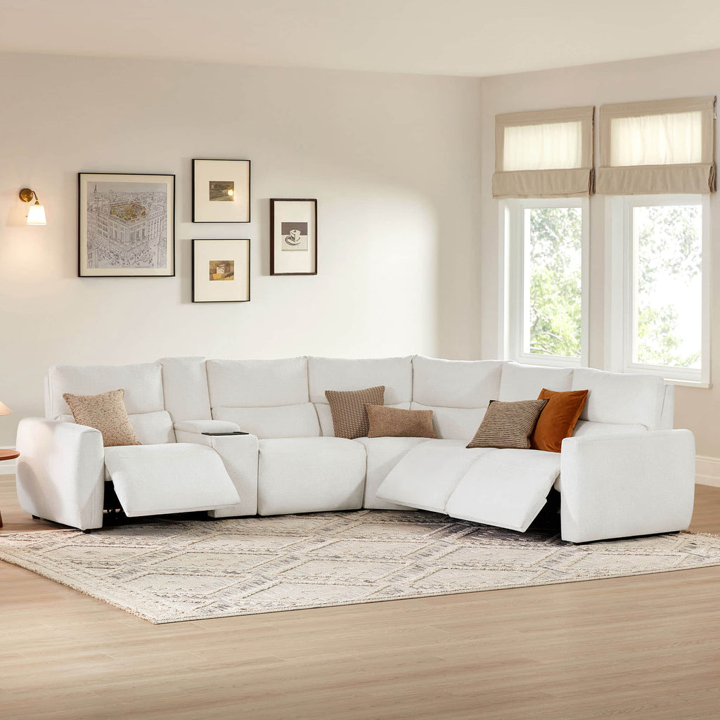 Skyline 5-Seat Zero Gravity Reclining Sectional sofa  with Power Headrest