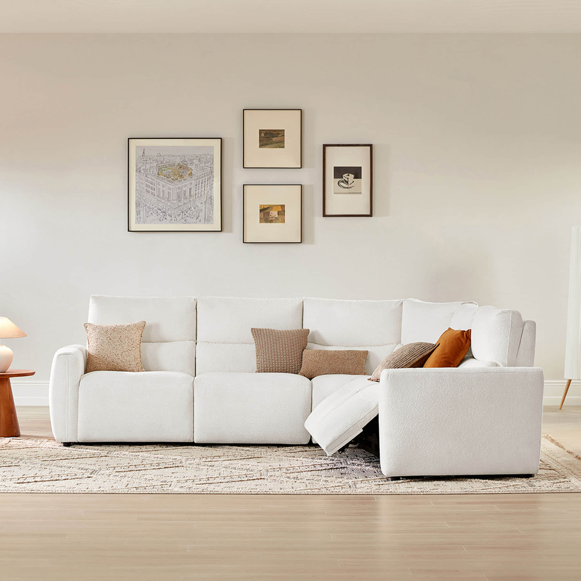 Skyline 5-Seat Zero Gravity Reclining Sectional sofa  with Power Headrest