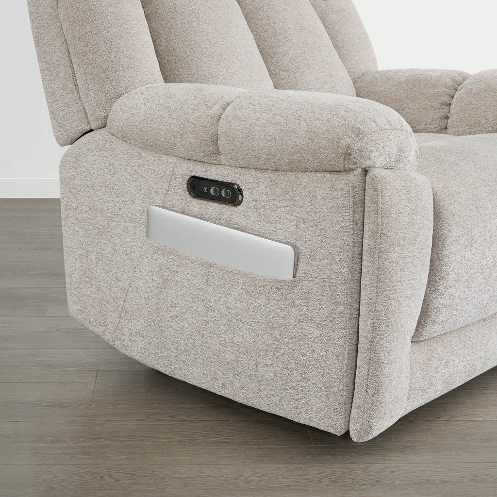 Sonia Recliner with Bluetooth Speakers and Power Lumbar Support