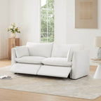 Sophia 2-Piece Feather Power Modular Sofa with Electric Footrests