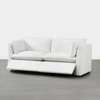 Sophia 2-Piece Feather Power Modular Sofa with Electric Footrests