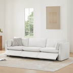 Sophia 3-Piece Feather Power Modular Sofa with Electric Footrests