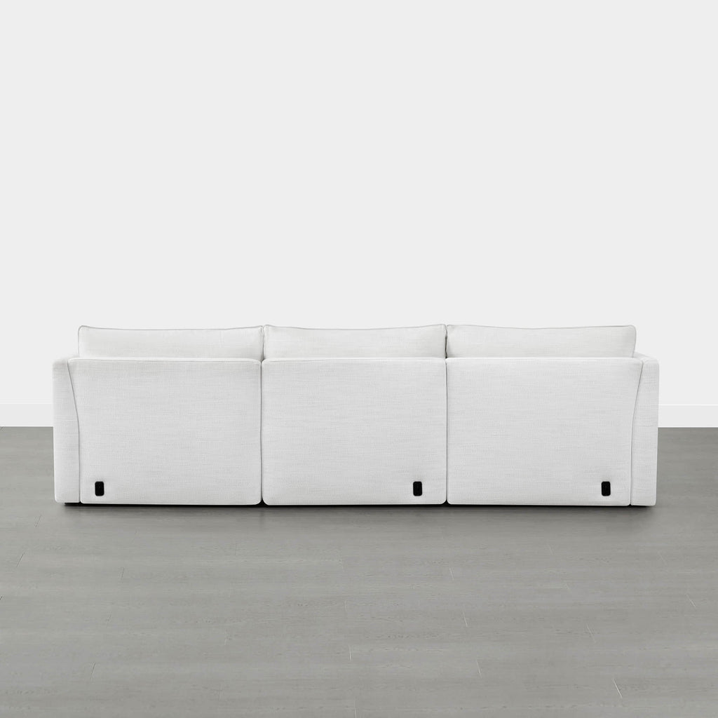 Sophia 3-Piece Feather Power Modular Sofa with Electric Footrests