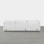 Sophia 3-Piece Feather Power Modular Sofa with Electric Footrests