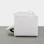 Sophia 3-Piece Feather Power Modular Sofa with Electric Footrests