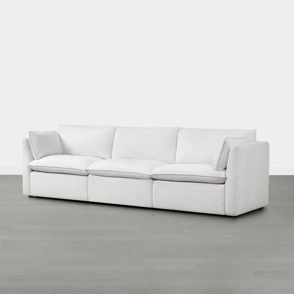 Sophia 3-Piece Feather Power Modular Sofa with Electric Footrests