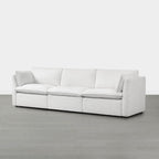 Sophia 3-Piece Feather Power Modular Sofa with Electric Footrests
