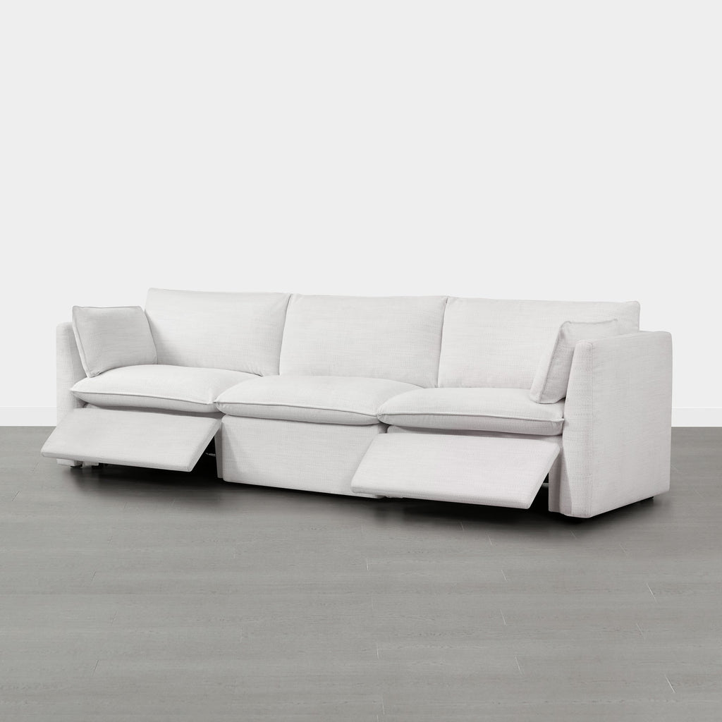 Sophia 3-Piece Feather Power Modular Sofa with Electric Footrests