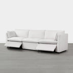 Sophia 3-Piece Feather Power Modular Sofa with Electric Footrests