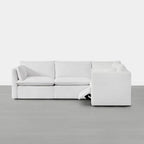 Sophia 4-Piece Feather Power Modular Sofa with Electric Footrests