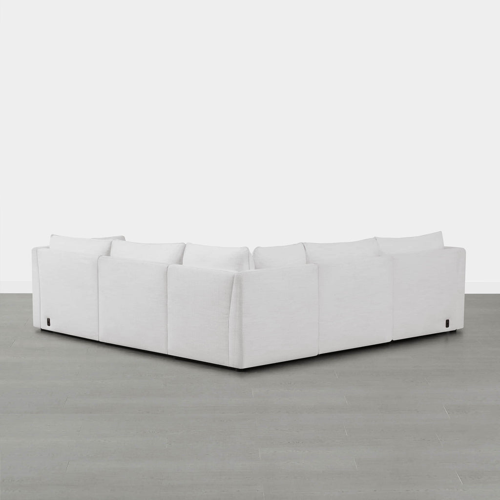 Sophia 5-Piece Feather Power Modular Sofa with Electric Footrests